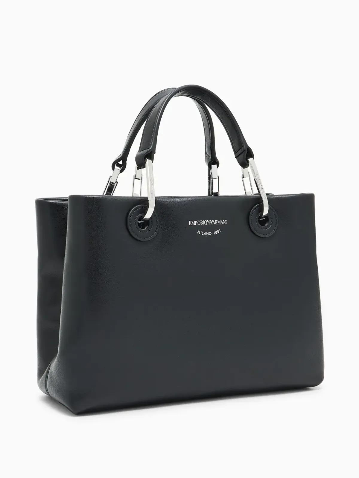 Emporio Armani MyEA トップハンドルレザーバッグ - 画像4
