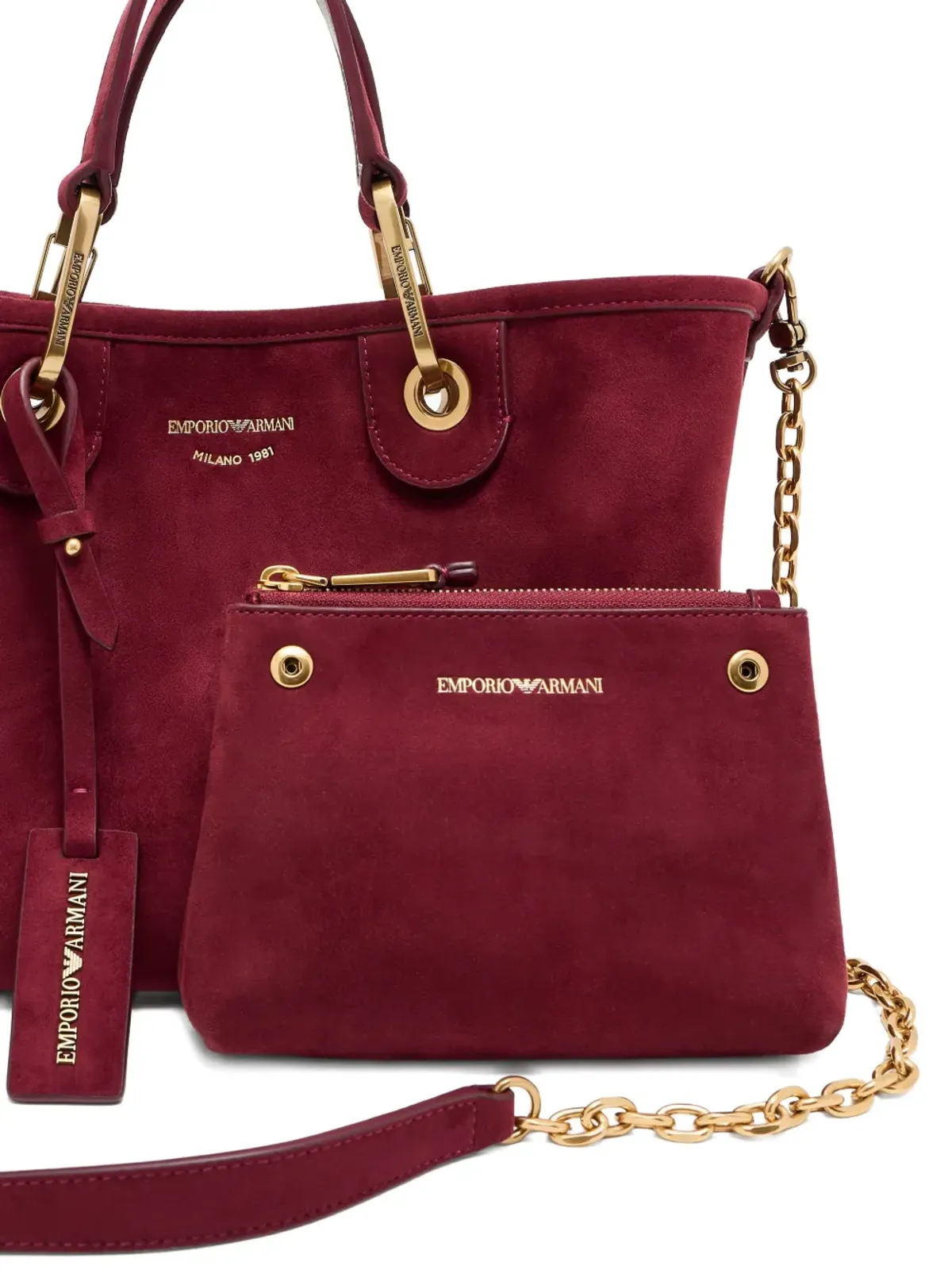 Emporio Armani トップハンドル・トートバッグ - レッド - 画像5
