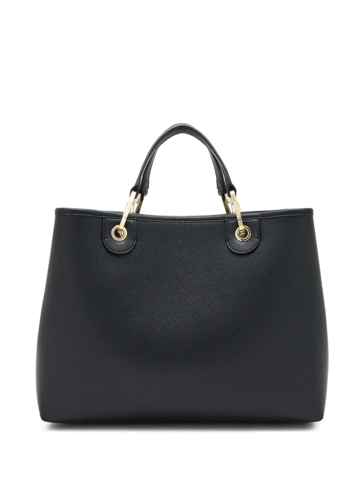Emporio Armani ミディアムグレインレザー トートバッグ - 画像2
