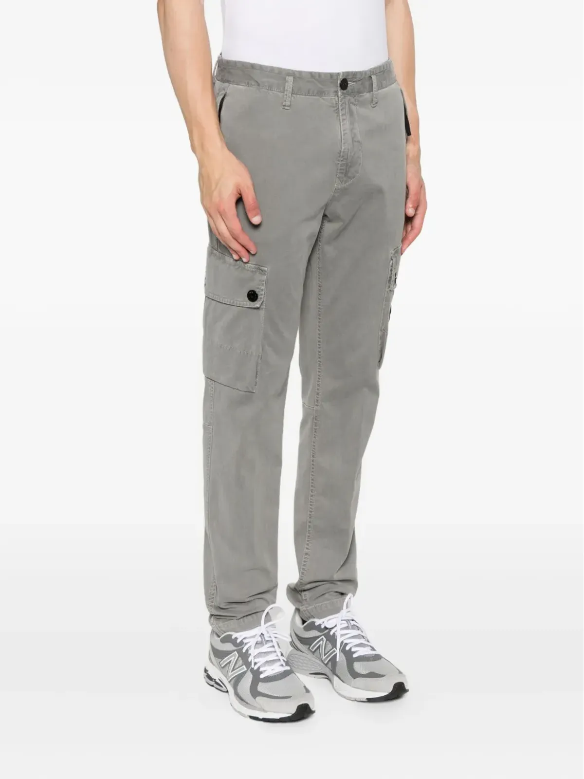 Stone Island cargo patch-pocket trousers - Grey - 画像3