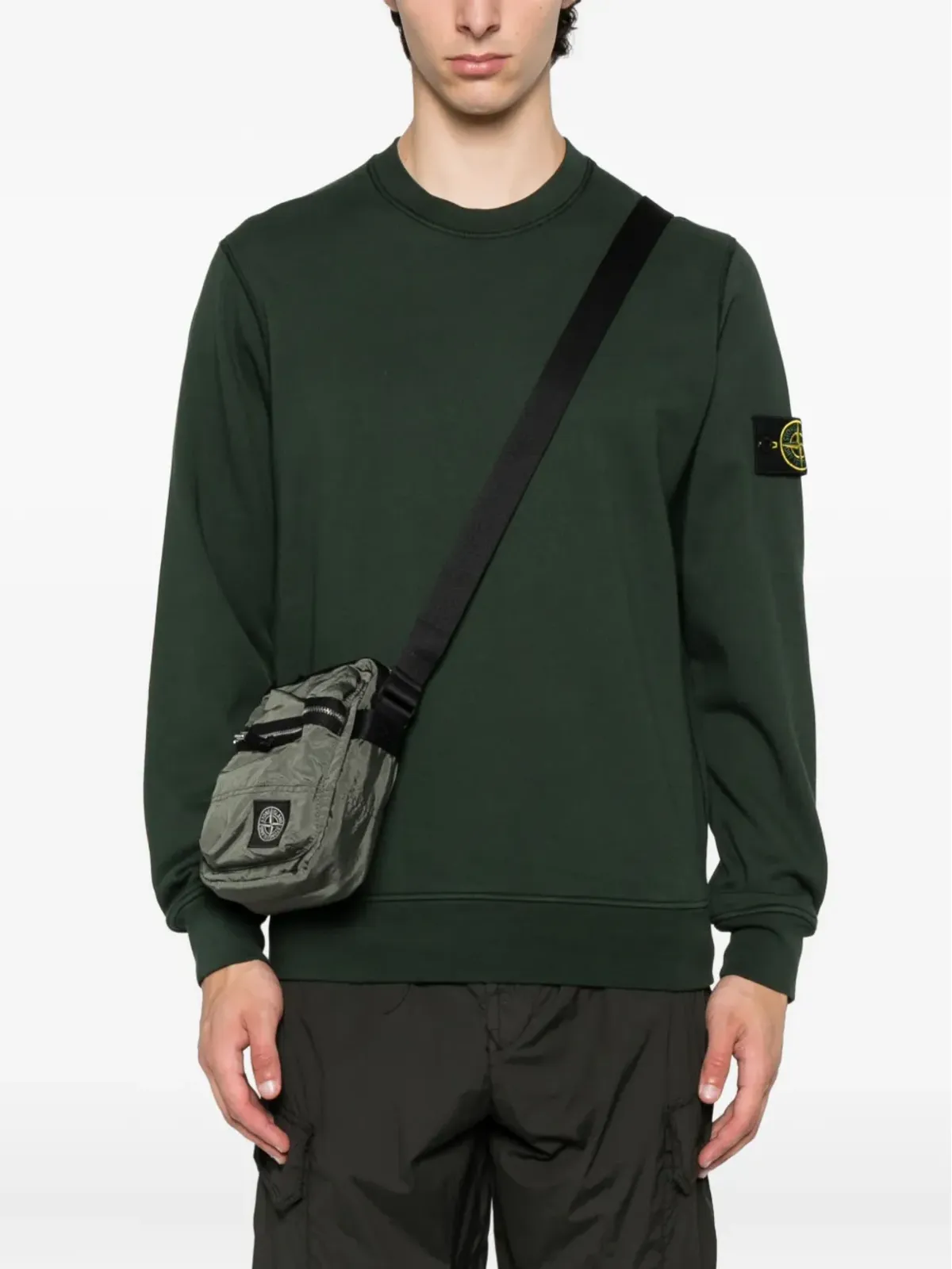 Stone Island ジップファスナー付きメッセンジャーバッグ - 画像3