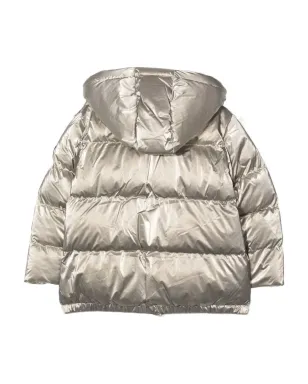 Michael Kors Kids フード付きパディッドジャケット - ゴールド - サムネイル2