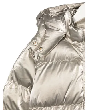 Michael Kors Kids フード付きパディッドジャケット - ゴールド - サムネイル3