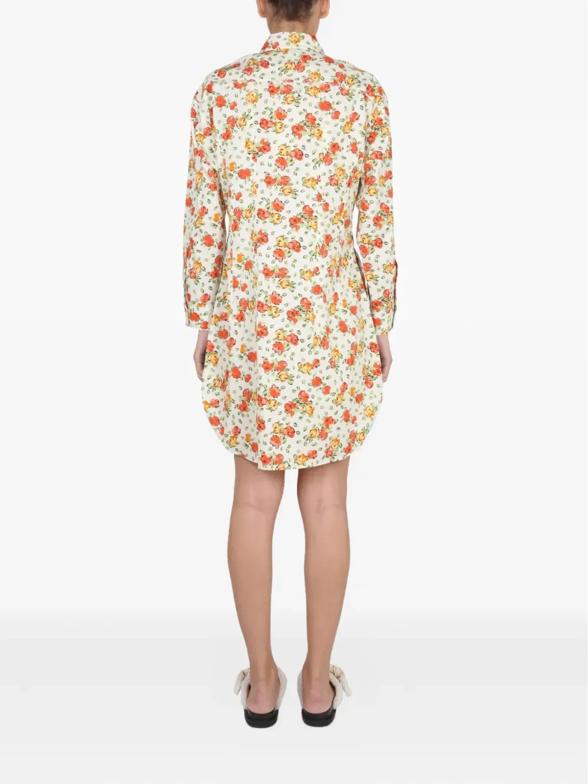 Marni フローラルプリント シャツミニドレス - 画像3