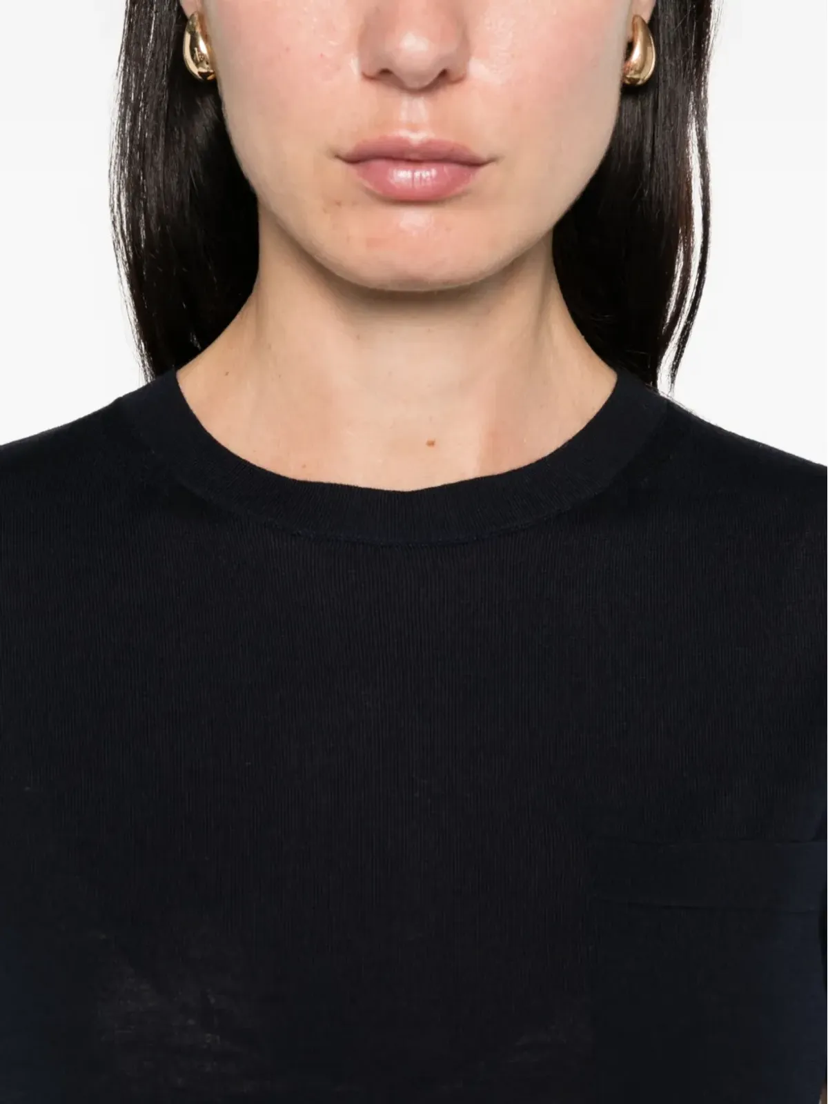 S Max Mara ブルーのウールTシャツ - 画像5