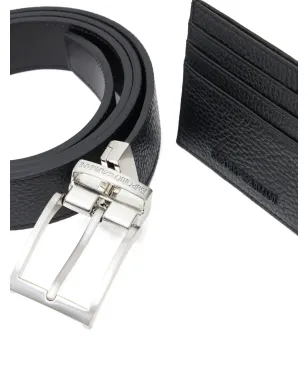 Emporio Armani ベルト カードホルダー セット（2点組） ブラック - サムネイル4