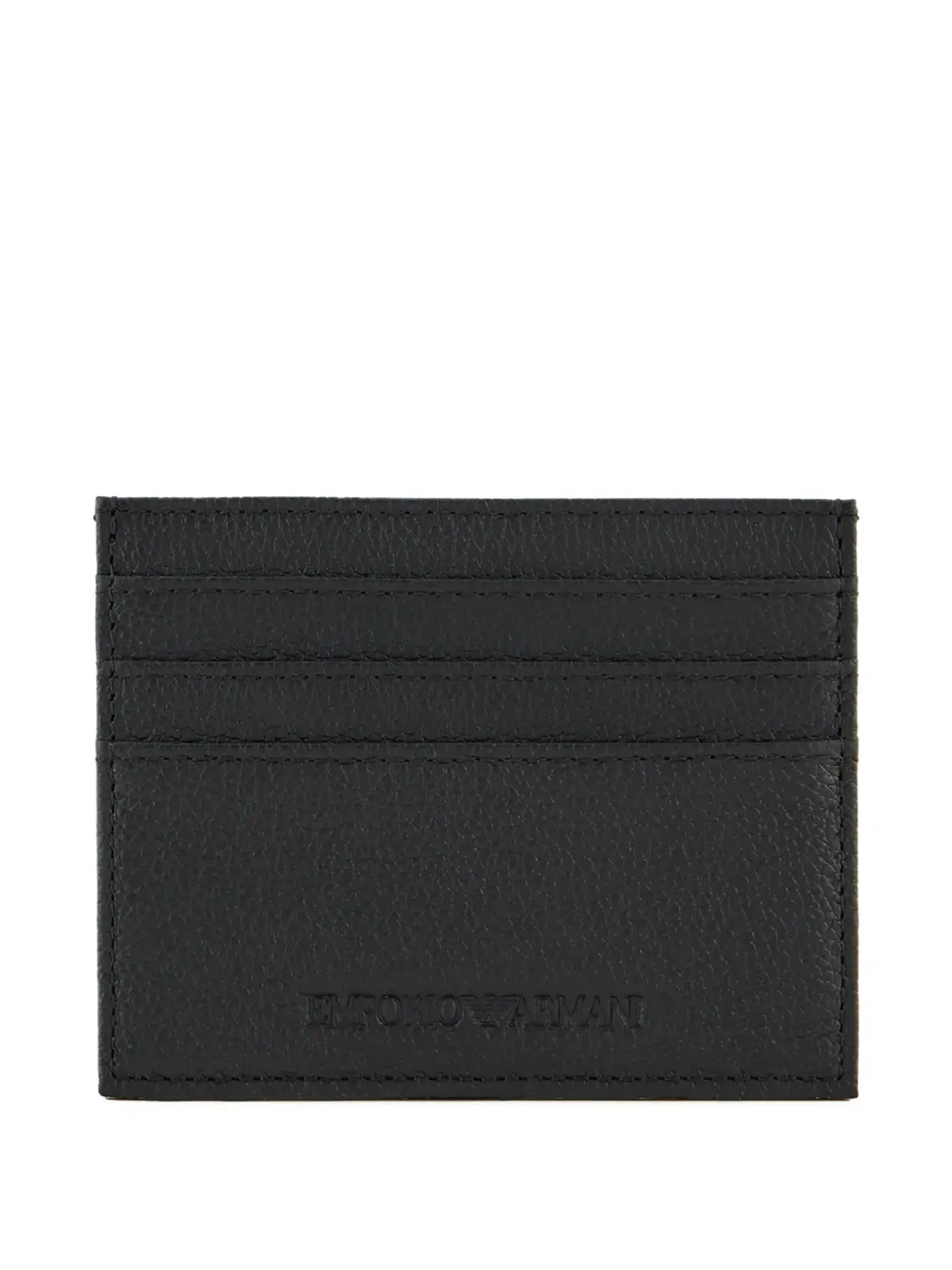 Emporio Armani ロゴエンボスドカードホルダー - 画像2