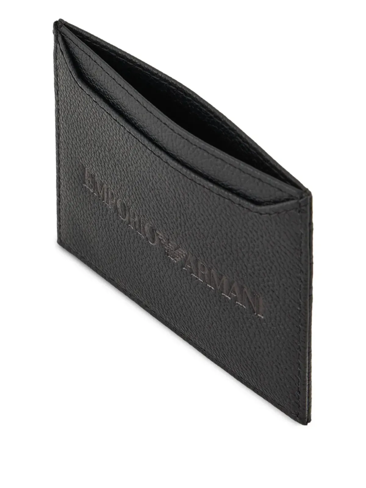 Emporio Armani ロゴエンボスドカードホルダー - 画像3