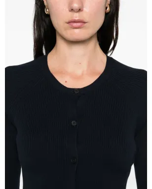 S Max Mara リブ編みボタン付きカーディガン - サムネイル5