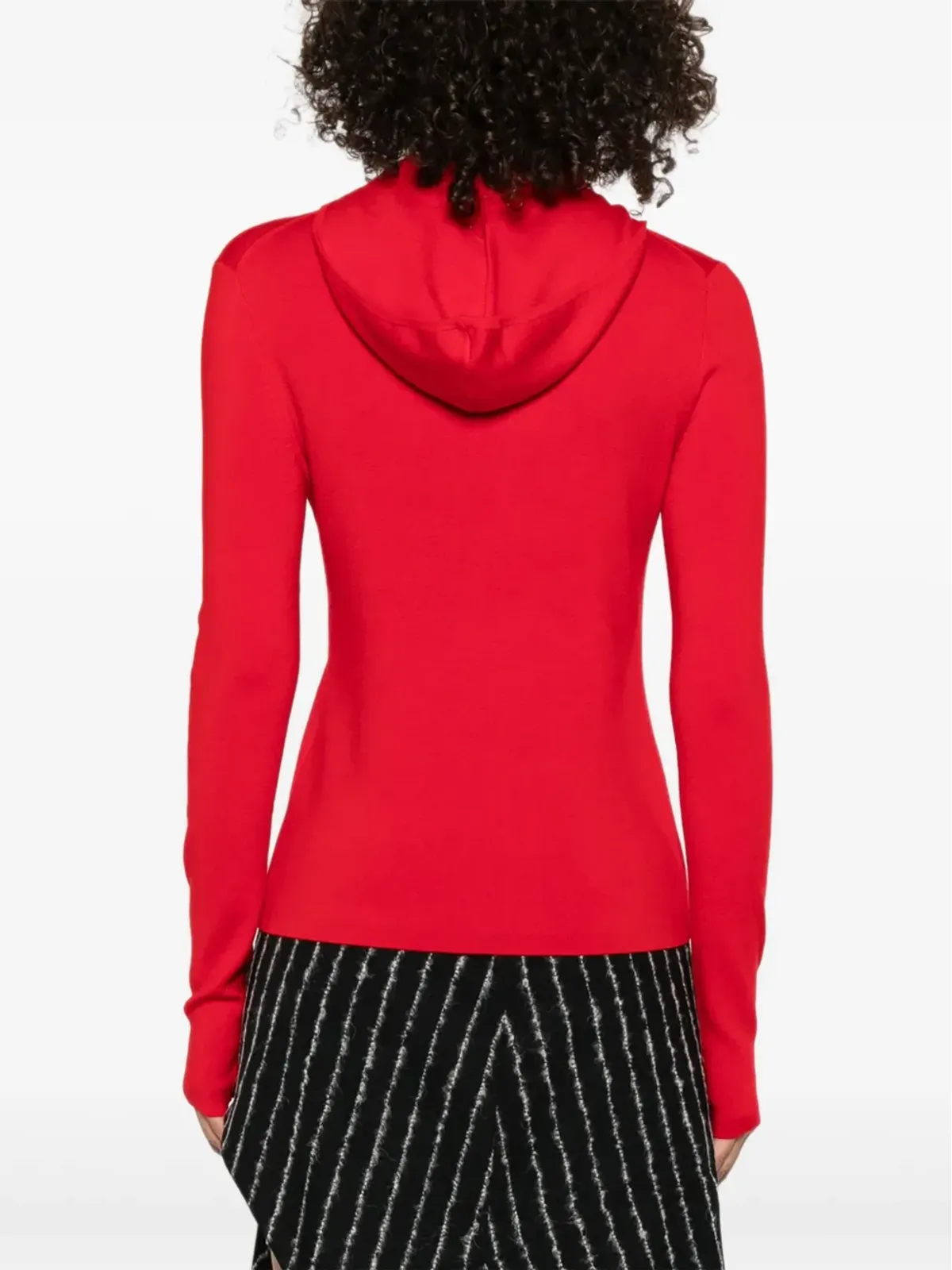 Victoria Beckham ジップフロント パネルデザイン カーディガン - レッド - 画像4