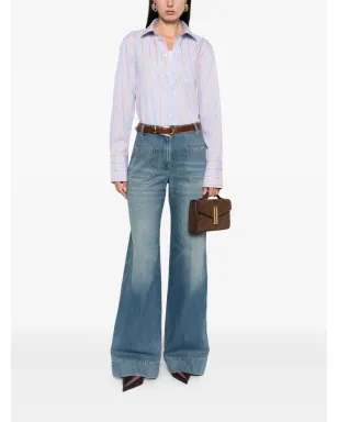 Victoria Beckham ストライプコットン長袖シャツ - サムネイル2