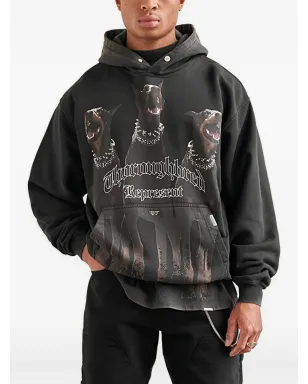 Represent Thoroughbred グラフィックプリントフーディー（グレー） - サムネイル3