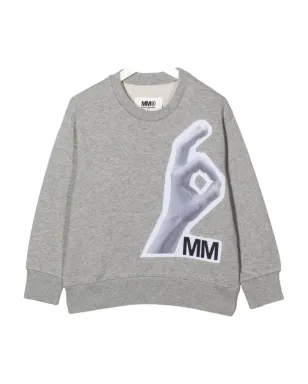 MM6 Maison Margiela Kids ハンドロゴ入りスウェットシャツ - サムネイル1