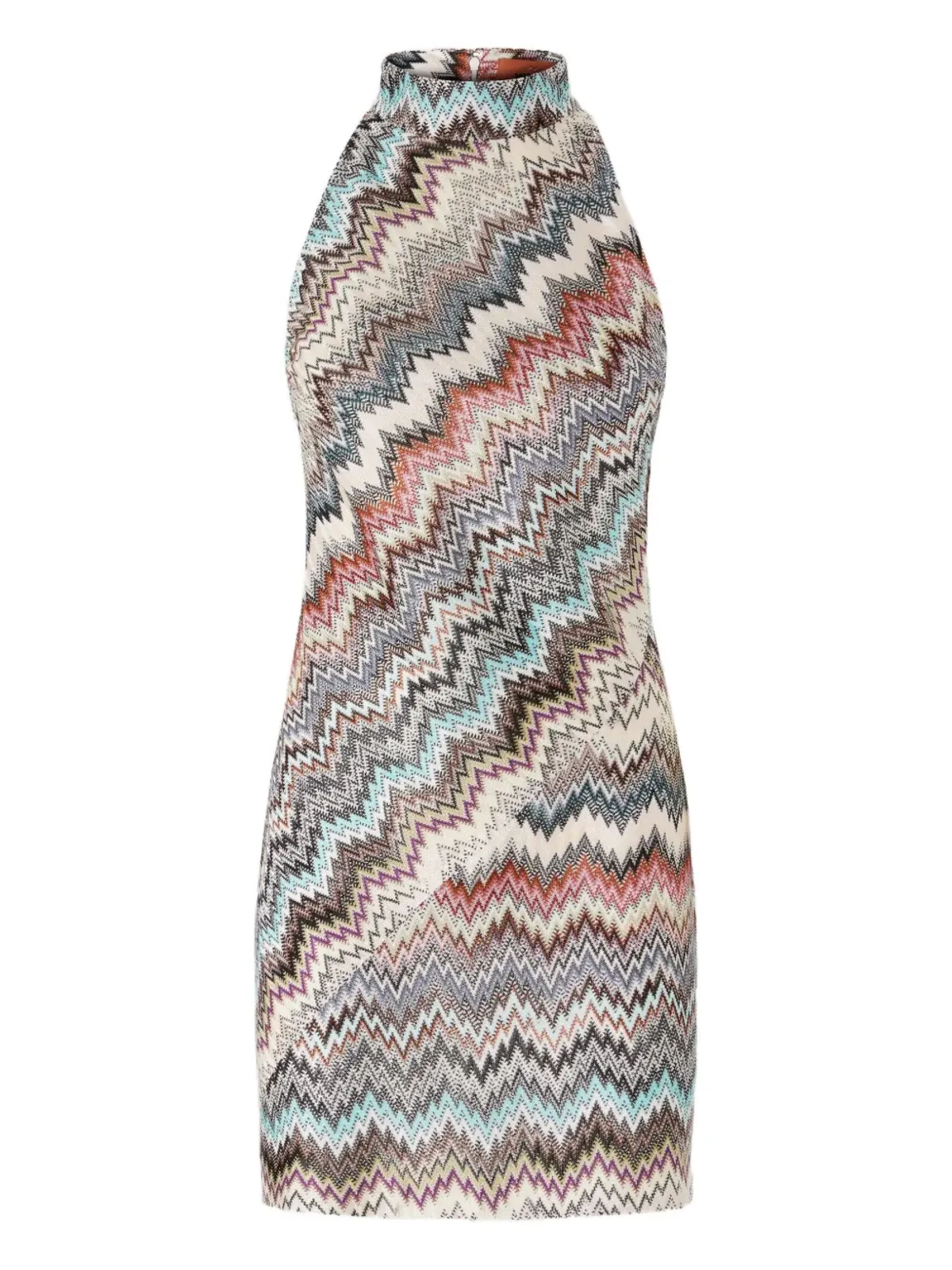 Missoni ジグザグ ホルターネック ミニドレス - 画像1