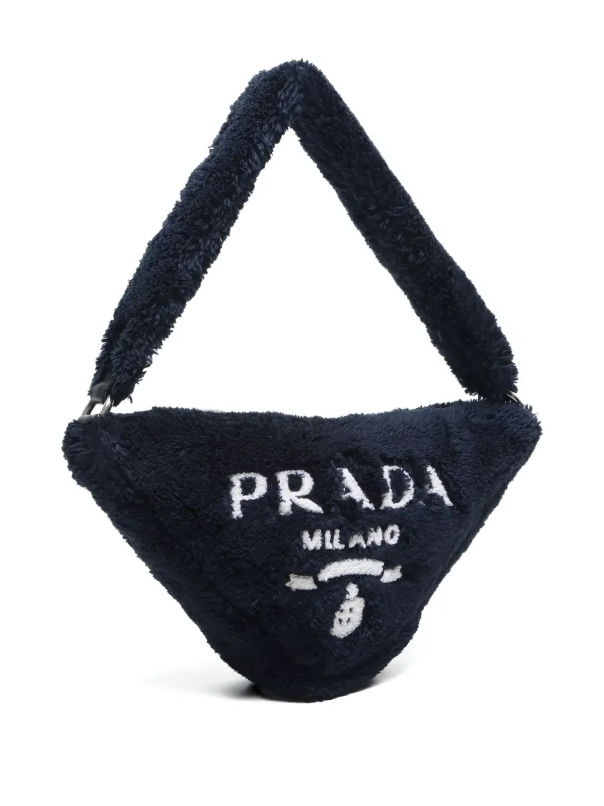 Prada テリークロス三角ショルダーバッグ - 画像3