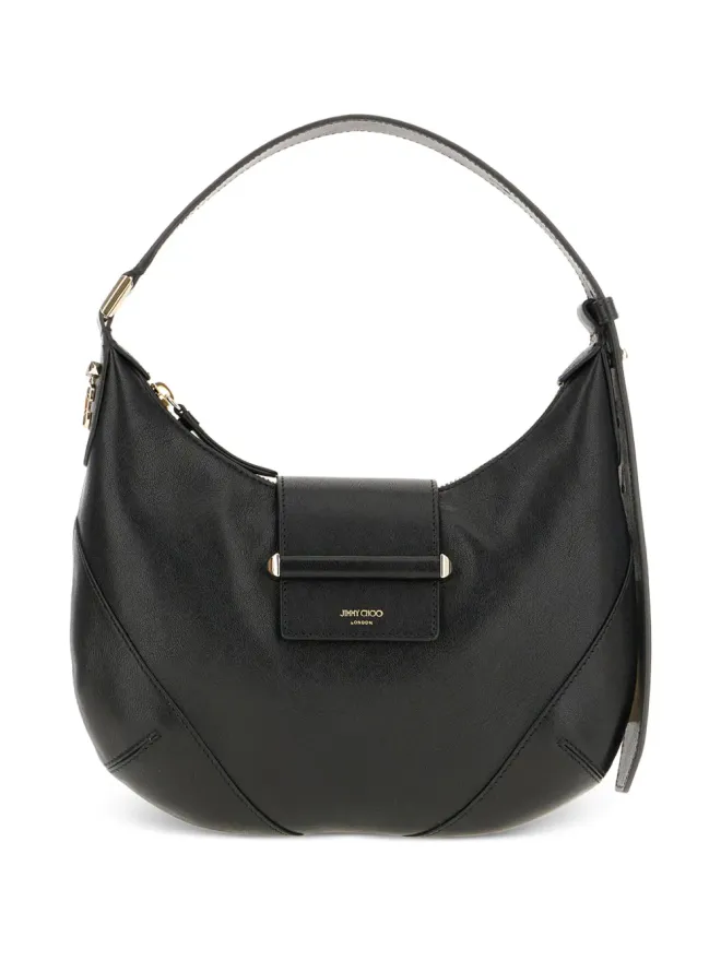Jimmy Choo Jimmy Choo クレセントレザーショルダーバッグ ブラックの商品画像
