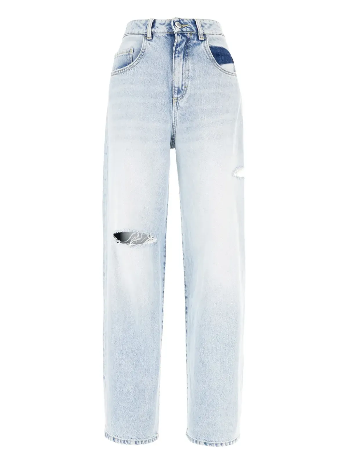 ICON DENIM ダブルスター リップドジーンズ - 画像1