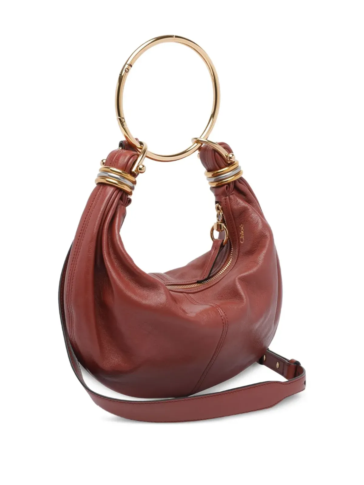 Chloé ブレスレットハンドル付き カーフスキン トートバッグ - 画像3