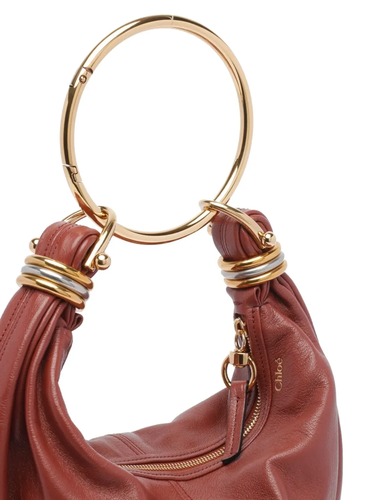 Chloé ブレスレットハンドル付き カーフスキン トートバッグ - 画像4