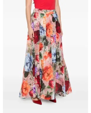 alice + olivia ニルダ フローラル マキシスカート - サムネイル3