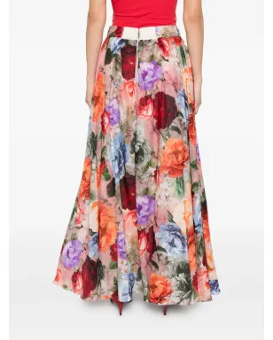 alice + olivia ニルダ フローラル マキシスカート - サムネイル4