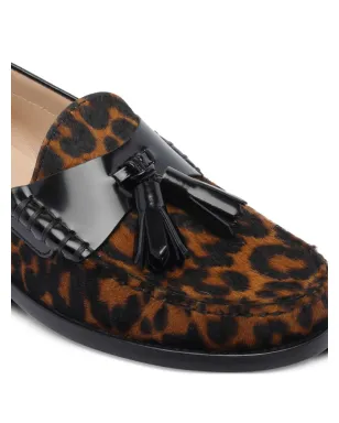 Stuart Weitzman タッセル付きレオパード柄ローファー - サムネイル4