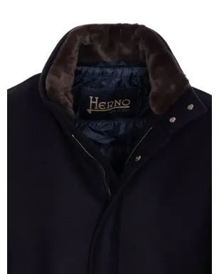 Herno シアリングカラー ジップアップコート - サムネイル3