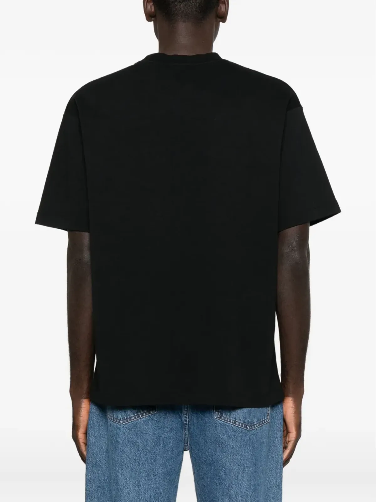 Drôle De Monsieur ルームサービス風プリント コットン Tシャツ - 画像3
