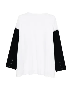 Enföld contrast-colour top - White - サムネイル2