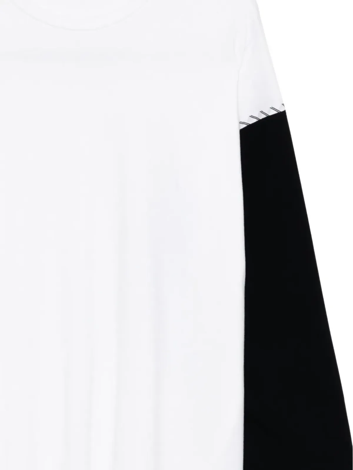 Enföld contrast-colour top - White - 画像3