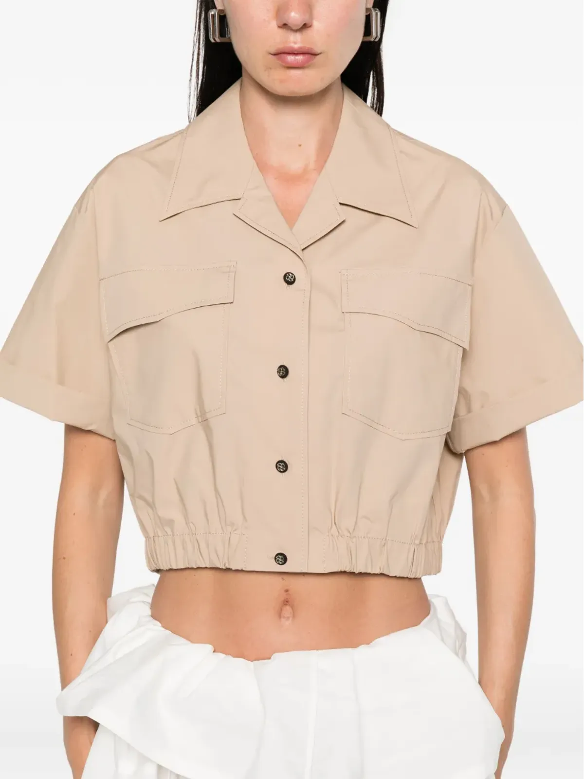 Dorothee Schumacher ボタン留めフラップポケットシャツ - 画像5