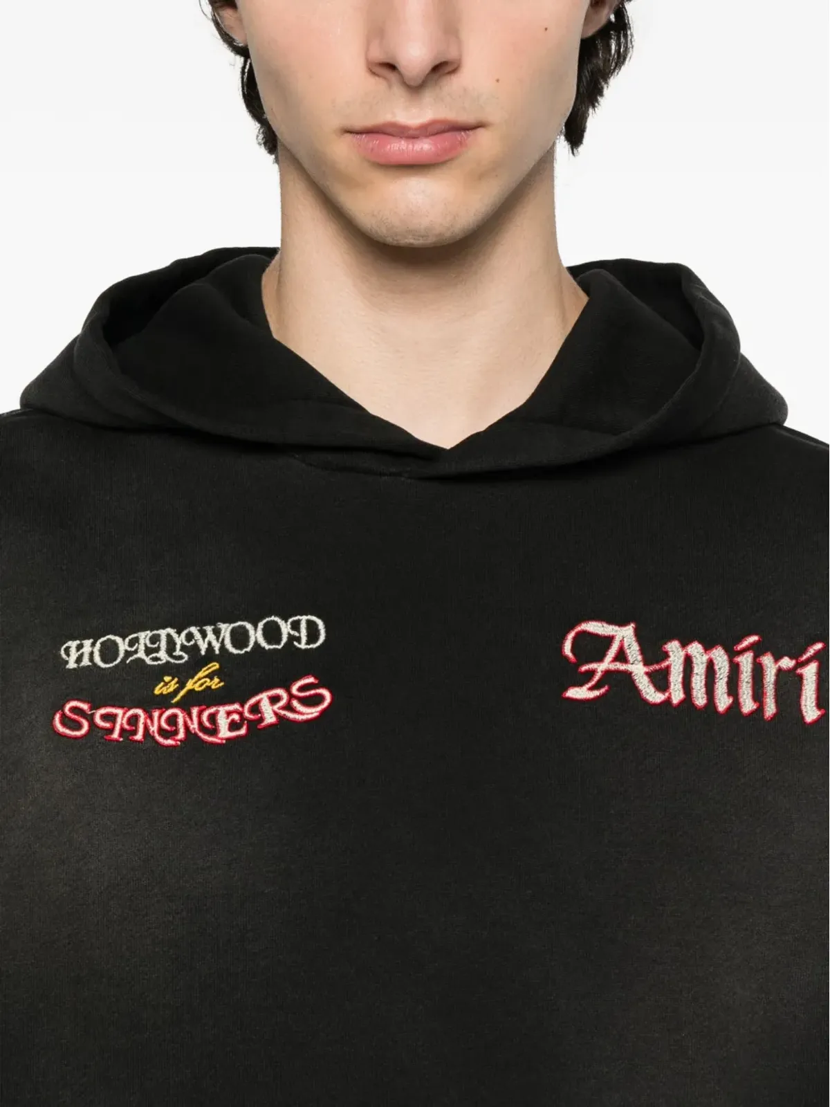 AMIRI パームツリー刺繍フーディー - 画像5