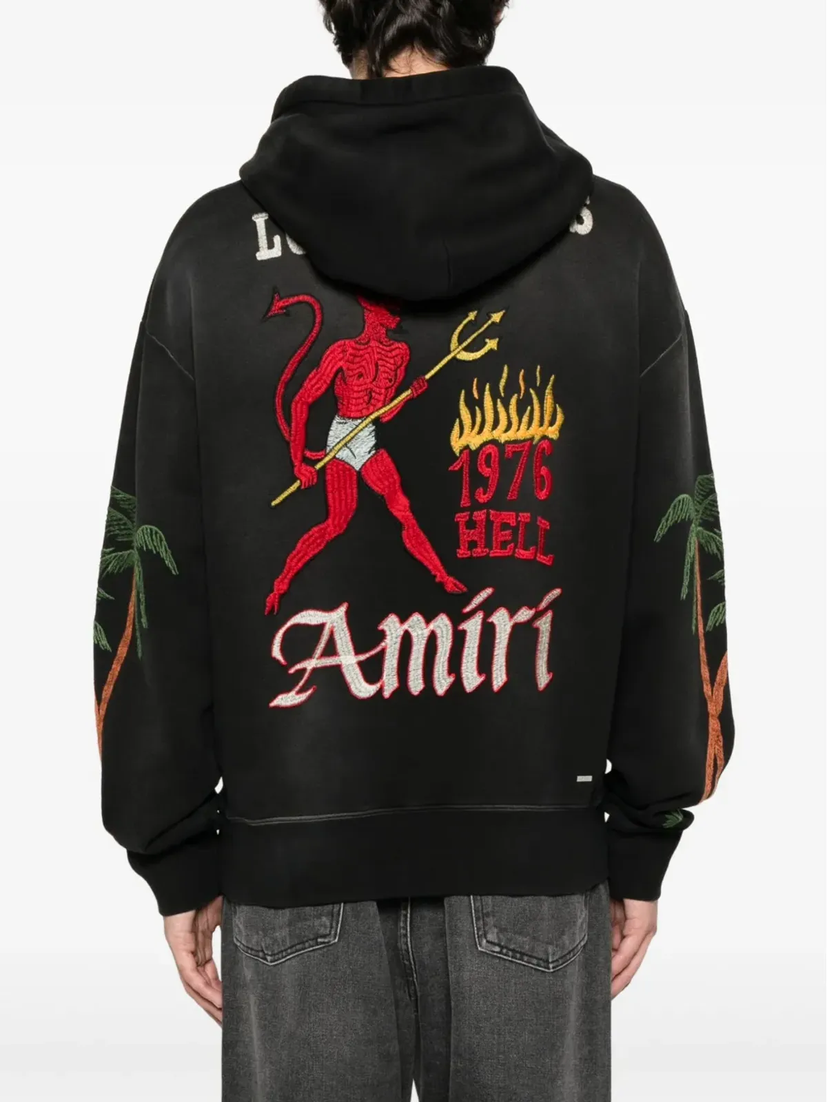 AMIRI パームツリー刺繍フーディー - 画像4