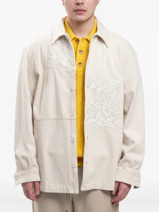 Drôle De Monsieur Drôle De Monsieur パッチワークシャツの商品画像