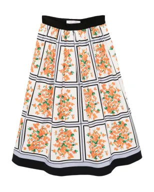 Carolina Herrera 花柄プリント ミディスカート - White - サムネイル1