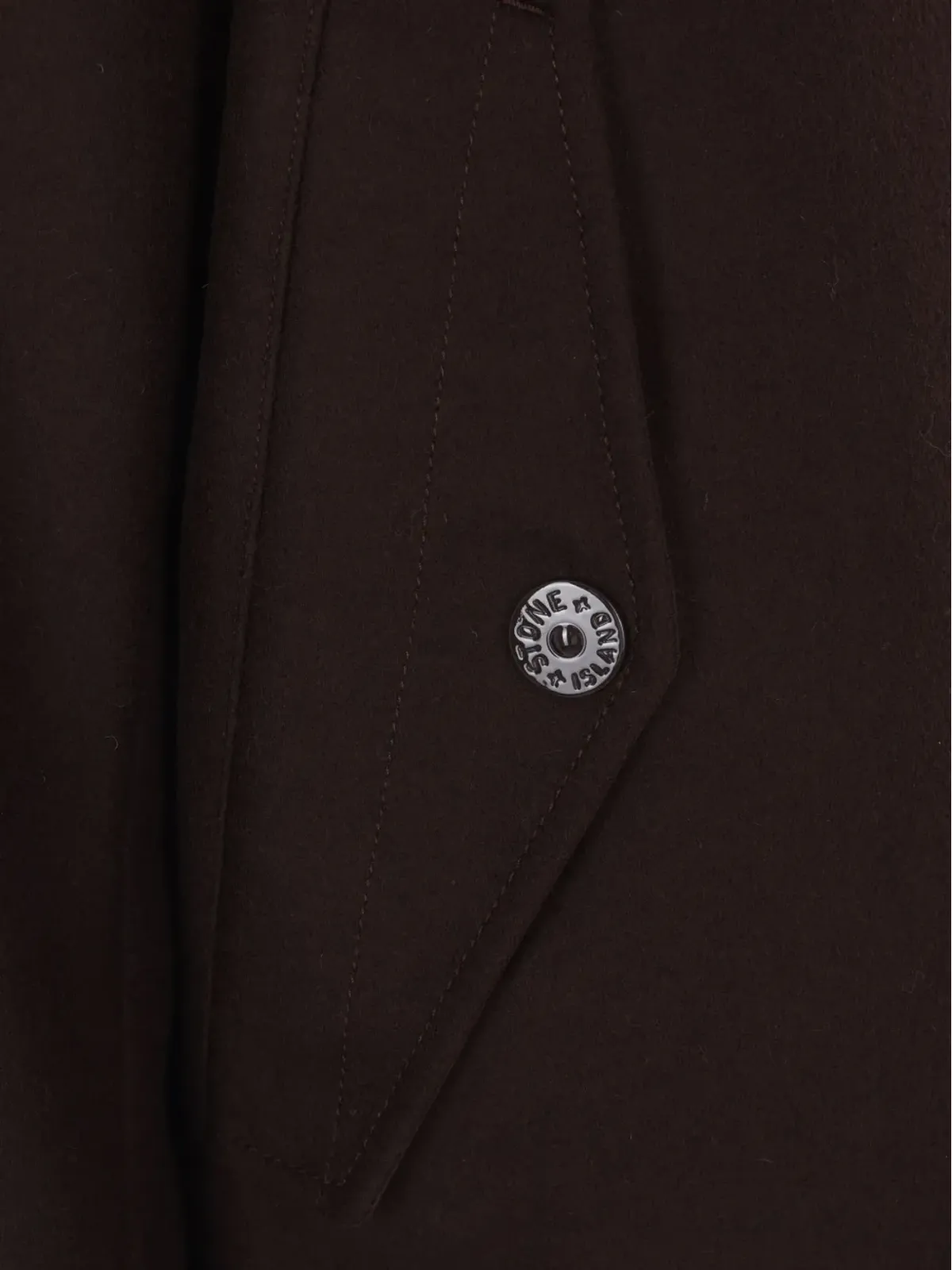 Stone Island フード付きボタン留めコート - 画像3
