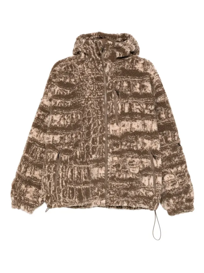 adidas by Stella McCartney adidas by Stella McCartney フード付きジップフリースジャケット（ブラウン）の商品画像