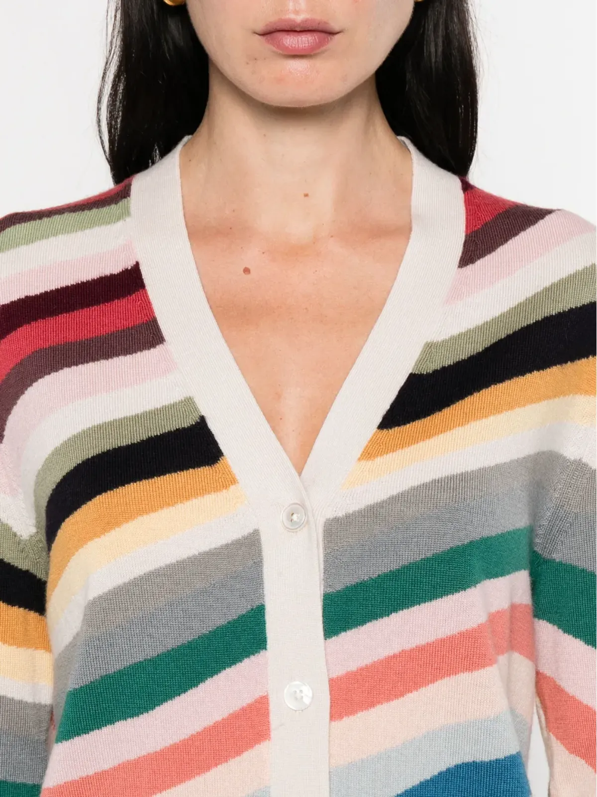 PS Paul Smith ストライプウェーブカーディガン - 画像5