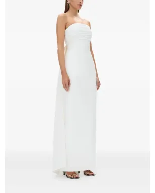 Rachel Gilbert Odetteストラップレスプリーツガウン - サムネイル3