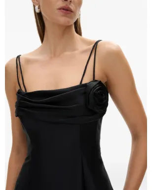 Rachel Gilbert Sawyer rose-embellished mini dress - Black - サムネイル5