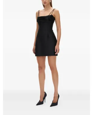 Rachel Gilbert Sawyer rose-embellished mini dress - Black - サムネイル3