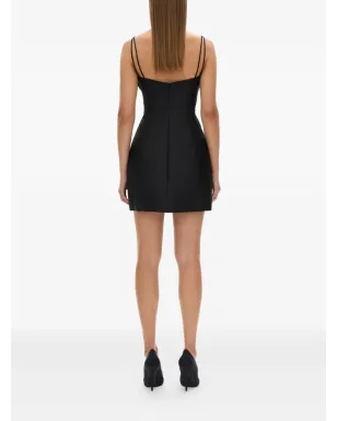 Rachel Gilbert Sawyer rose-embellished mini dress - Black - サムネイル4