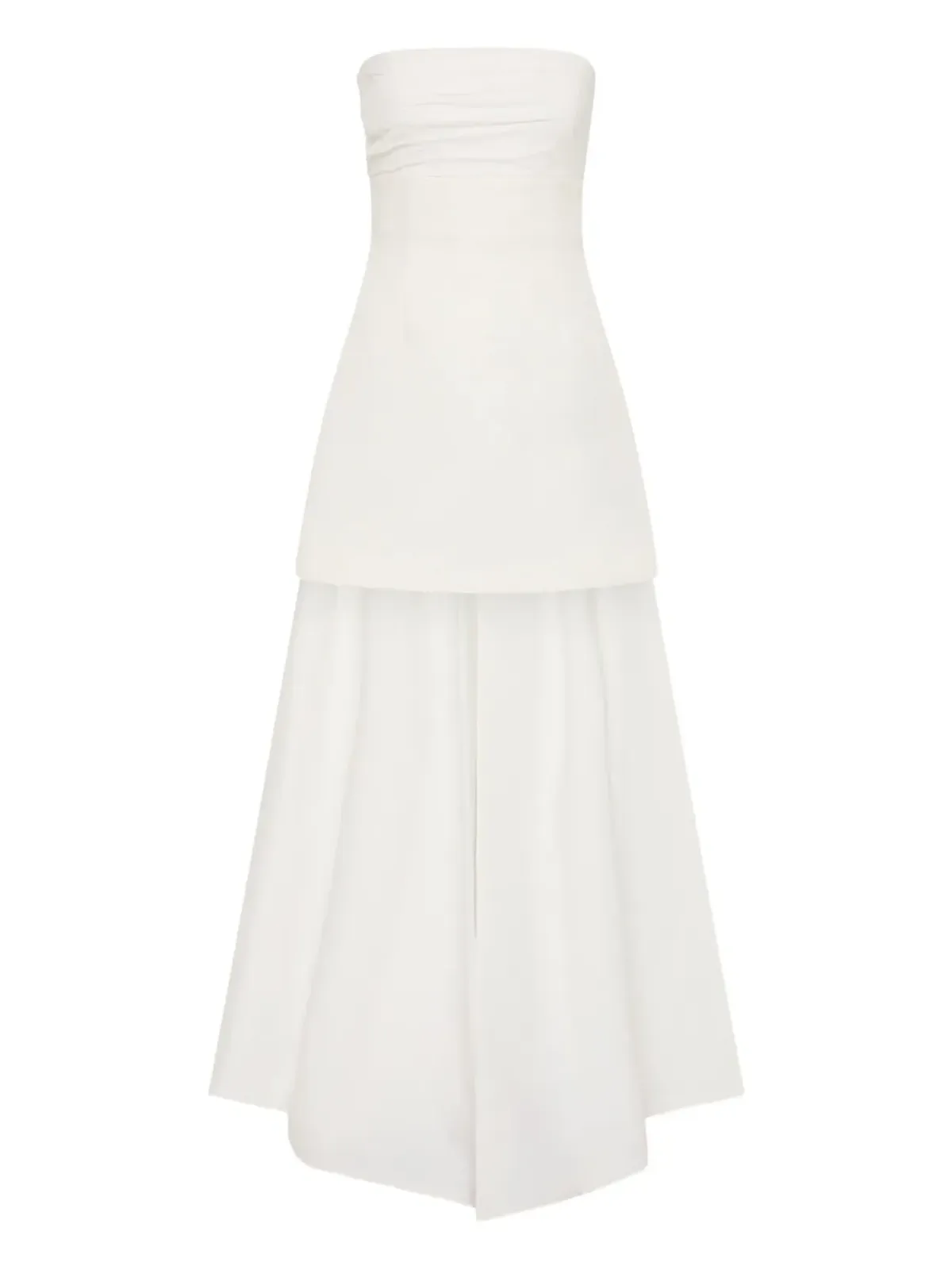 Rachel Gilbert Odette strapless pleated mini dress - White - 画像1