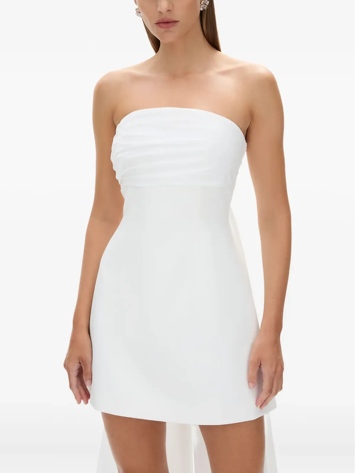 Rachel Gilbert Odette strapless pleated mini dress - White - 画像5