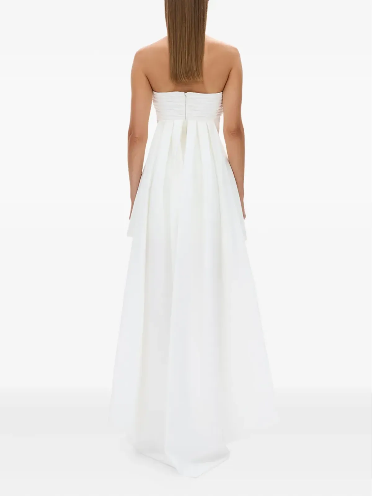 Rachel Gilbert Odette strapless pleated mini dress - White - 画像4