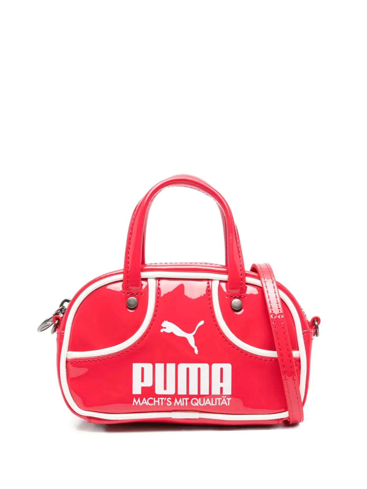 PUMA 1976 Micro 1L Grip パテントレザー トップハンドルバッグ - 画像1