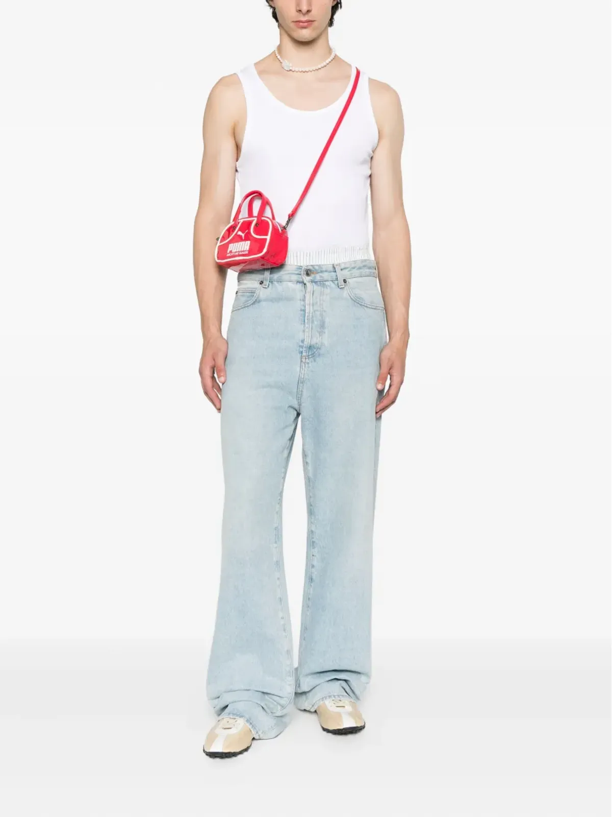 PUMA 1976 Micro 1L Grip パテントレザー トップハンドルバッグ - 画像2