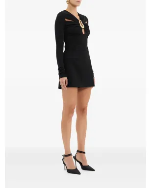Rebecca Vallance Mischa cutout clasp top - Black - サムネイル2