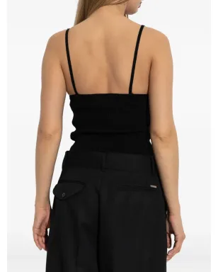 Blumarine レーストリムリブ編みトップ - サムネイル4