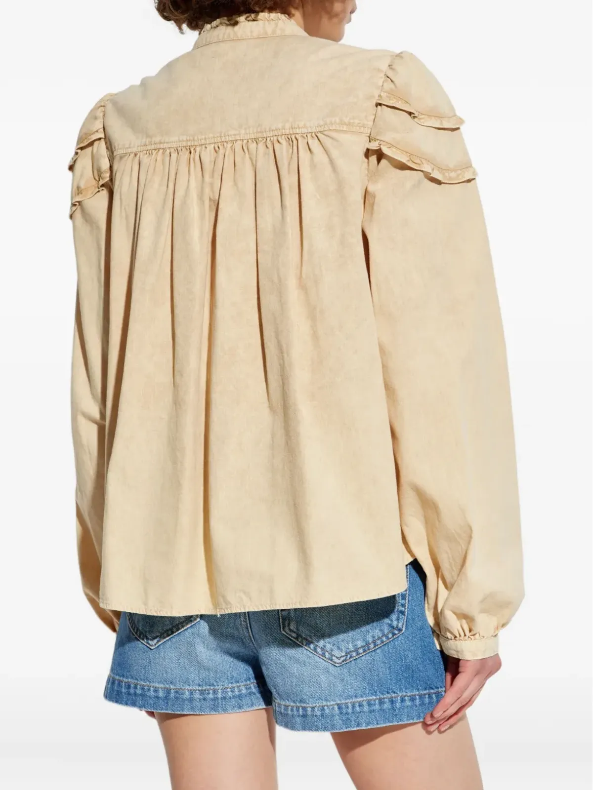 MARANT ÉTOILE ラッフルドコットンシャツ - 画像4